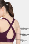 Zelocity High Impact Quick Dry Sports Bra - Pickle Beet — thumbnail 9